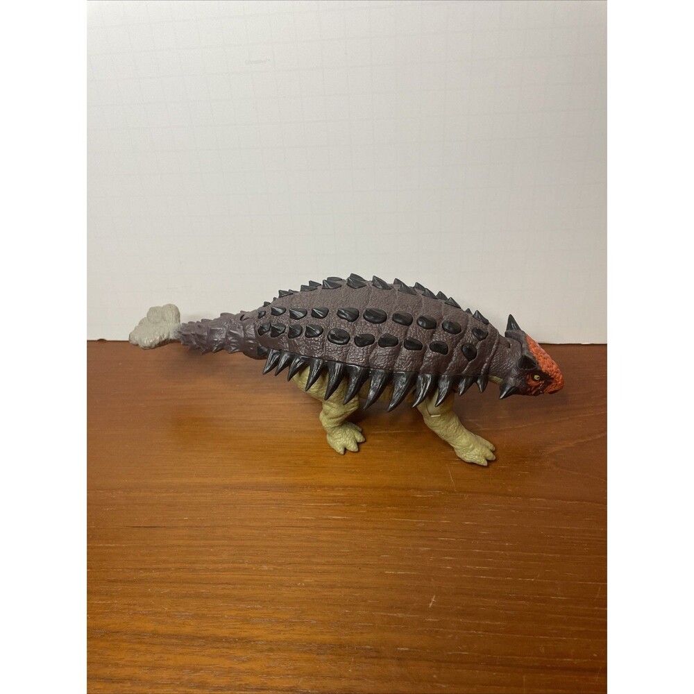Jurassic World Dinosaur Rebirth Wild Roars Ankylosaurus Action Figure WORKS 6.5”